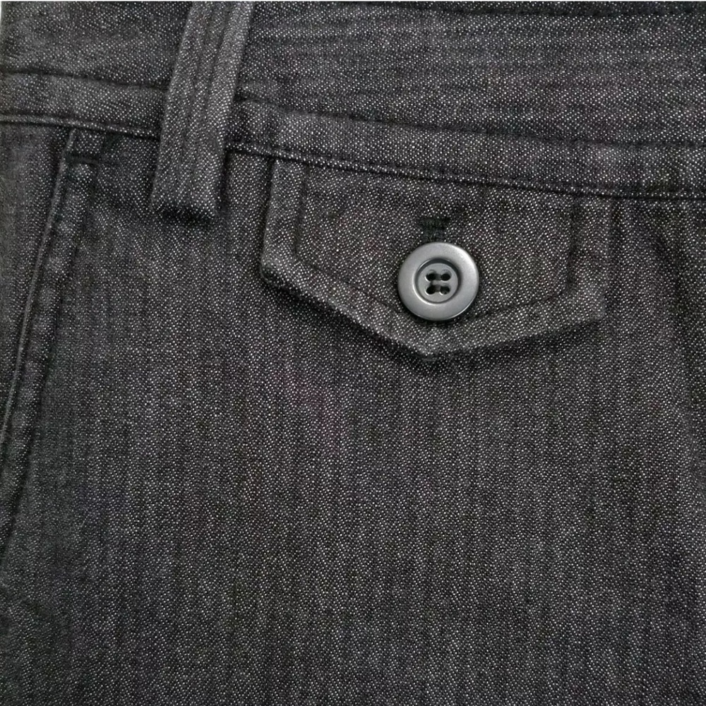 Talbots Signature Petite Trouser Jeans, Blue w/ Subtle Pinstripe, Sz 4P Like New - Picture 7 of 14
